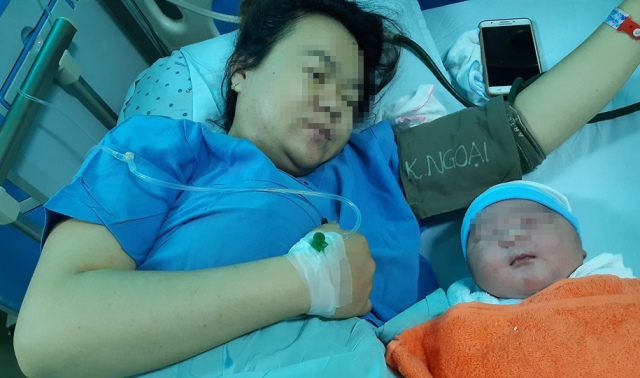 Người phụ nữ ở Quảng Nam hạ sinh được bé trai nặng 5,1kg 