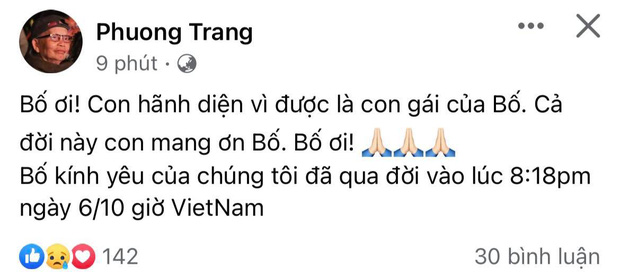 Bố nghệ sĩ Hoài Linh qua đời, Dương Triệu Vũ, Đàm Vĩnh Hưng và các sao Việt nghẹn ngào tiễn biệt - Ảnh 1.