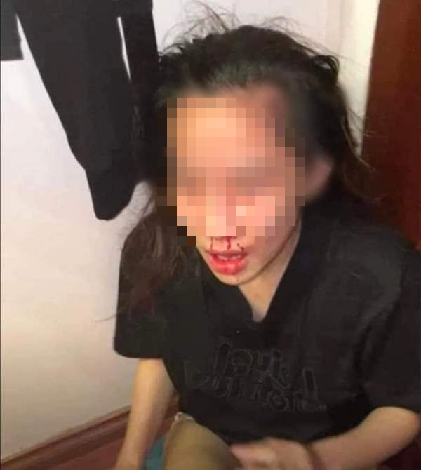 Quảng Ninh: Chồng đánh vợ đang mang bầu rồi phát trực tiếp trên Facebook - Ảnh 1.
