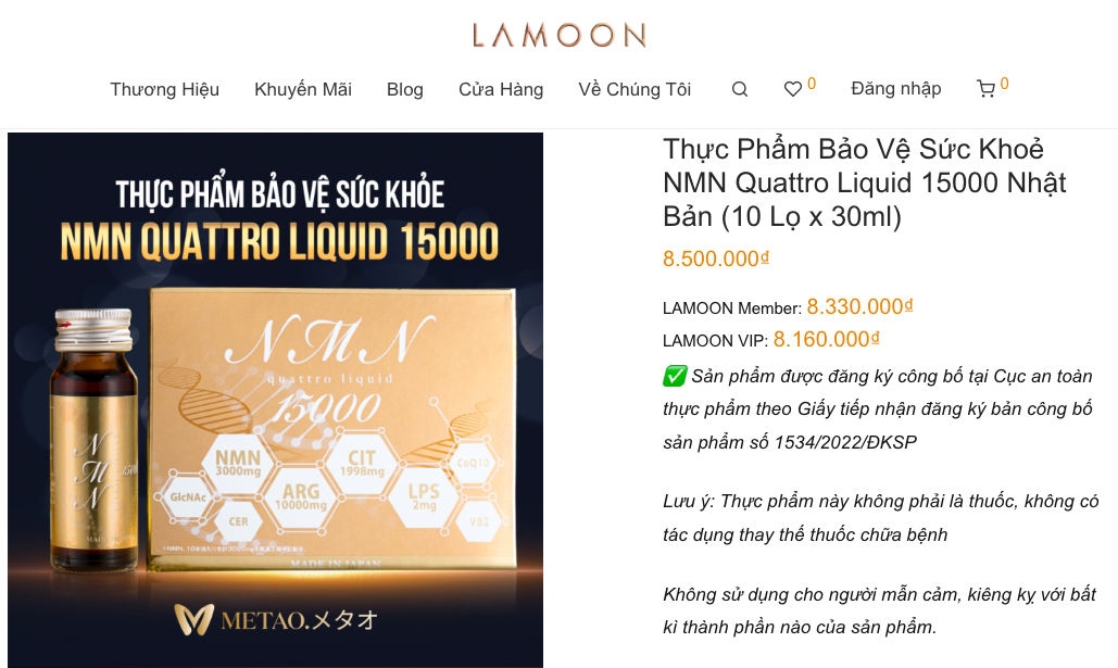 Thực phẩm bảo vệ sức khỏe NMN Quattro liquid và Ginseng Slim vi phạm pháp luật - Ảnh 2. Thực phẩm bảo vệ sức khỏe NMN Quattro liquid và Ginseng Slim vi phạm pháp luật - Ảnh 2.