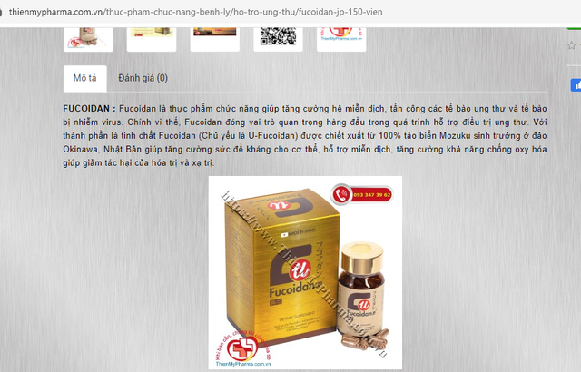 Một loạt sản phẩm quảng cáo sai phép trên website thienmypharma.com.vn - Ảnh 2.