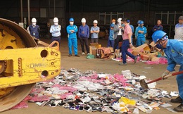 Hà Nội: Tổ chức tiêu hủy 15 tấn hàng lậu trị giá 8,4 tỷ đồng